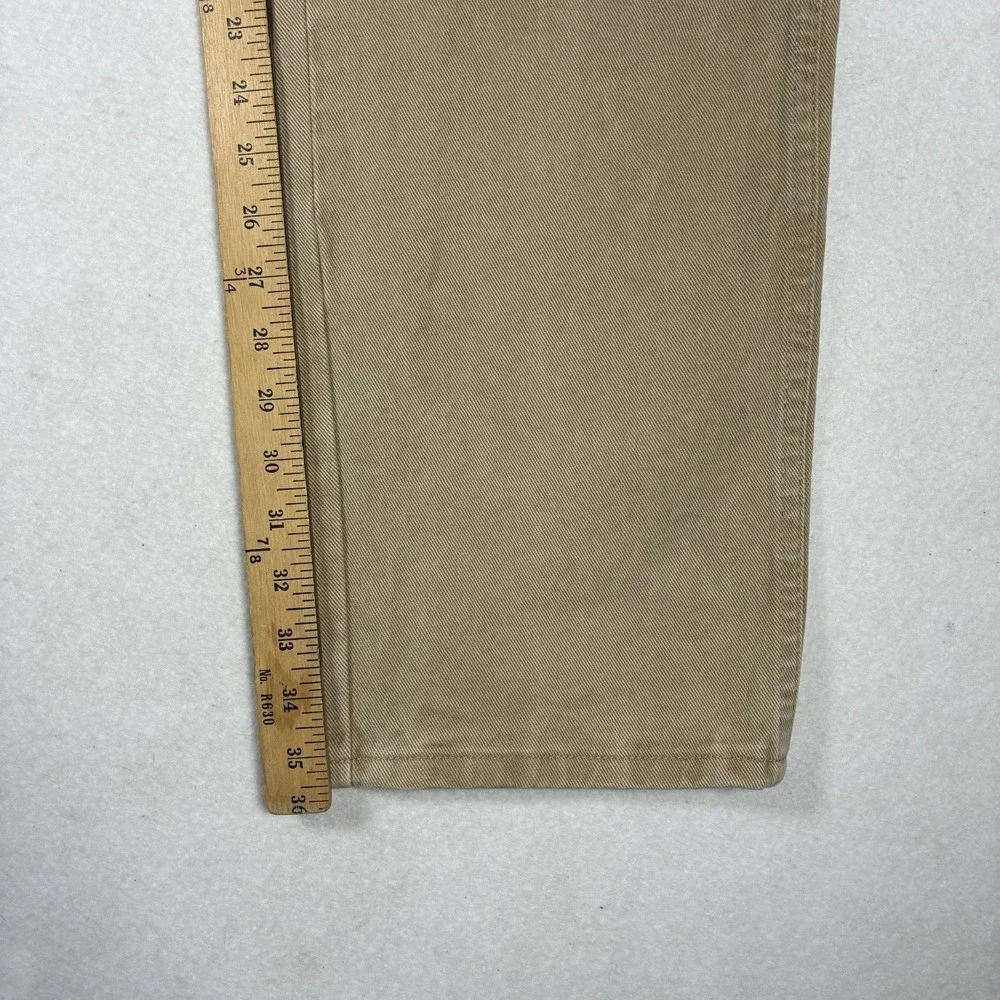 Wrangler 20X Mens 34x36 Tan Straight Leg Western Cowboy Light Wash Denim Jeans